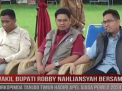 WAKIL BUPATI ROBBY NAHLIANSYAH BERSAMA FORKOPIMDA TANJAB TIMUR HADIRI APEL SIAGA PEMILU 2024