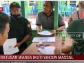 RATUSAN WARGA IKUTI VAKSIN MASSAL POLSEK PAMENANG