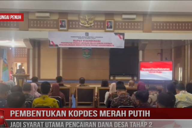 PEMBENTUKAN KOPDES MERAH PUTIH JADI SYARAT UTAMA PENCAIRAN DANA DESA TAHAP 2