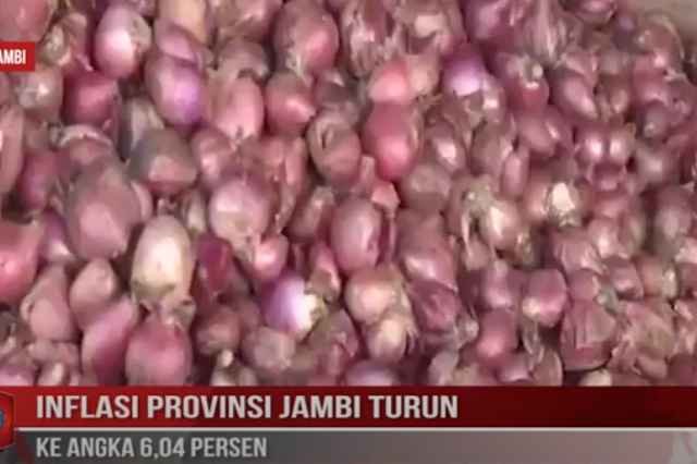 INFLASI PROVINSI JAMBI TURUN KE ANGKA 6,04 PERSEN