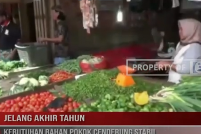 JELANG AKHIR TAHUN, KEBUTUHAN BAHAN POKOK CENDERUNG STABIL