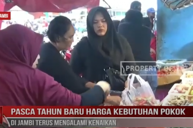 PASCA TAHUN BARU HARGA KEBUTUHAN POKOK DI JAMBI TERUS MENGALAMI KENAIKAN