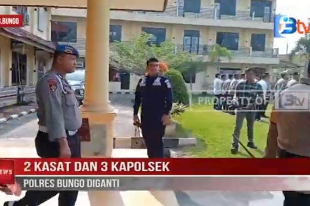 2 KASAT DAN 3 KAPOLSEK POLRES BUNGO DIGANTI