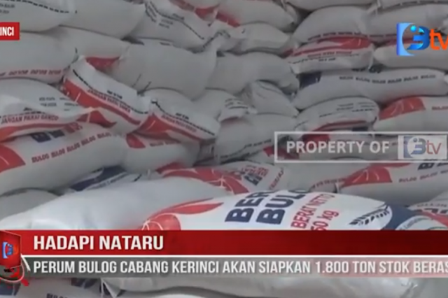 HADAPI NATARU, PERUM BULOG CABANG KERINCI AKAN SIAPKAN 1 800 TON STOK BERAS