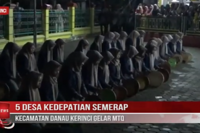 5 DESA KEDEPATIAN SEMERAP KECAMATAN DANAU KERINCI GELAR MTQ