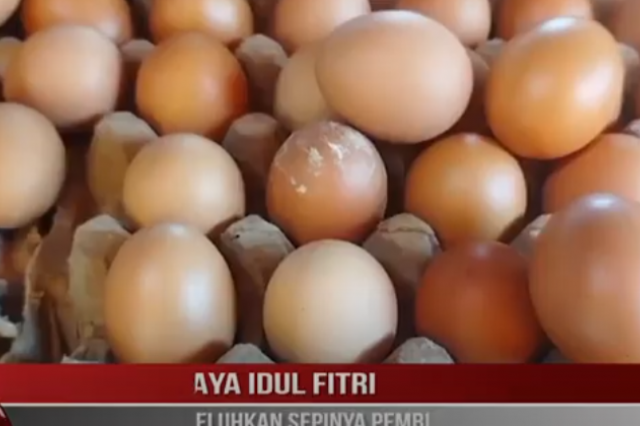 PASCA HARI RAYA IDUL FITRI PEDAGANG TELUR KELUHKAN SEPINYA PEMBELI