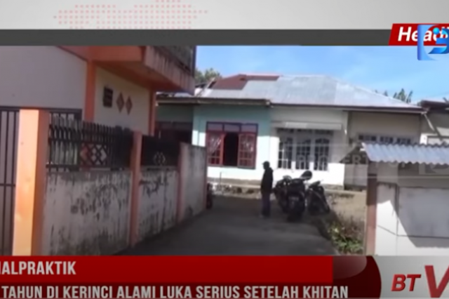 DIDUGA MALPRAKTIK, BOCAH 10 TAHUN DI KERINCI ALAMI LUKA SERIUS SETELAH KHITAN