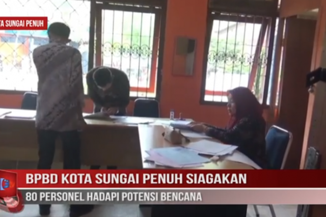 BPBD KOTA SUNGAI PENUH SIAGAKAN 80 PERSONEL HADAPI POTENSI BENCANA
