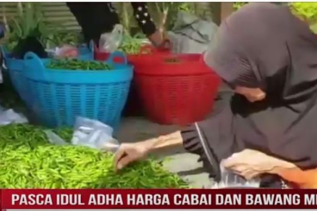 PASCA IDUL ADHA HARGA CABAI DAN BAWANG MERAH MASIH TINGGI