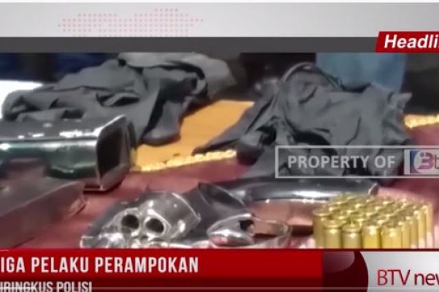 TIGA PELAKU PERAMPOKAN DIRINGKUS POLISI