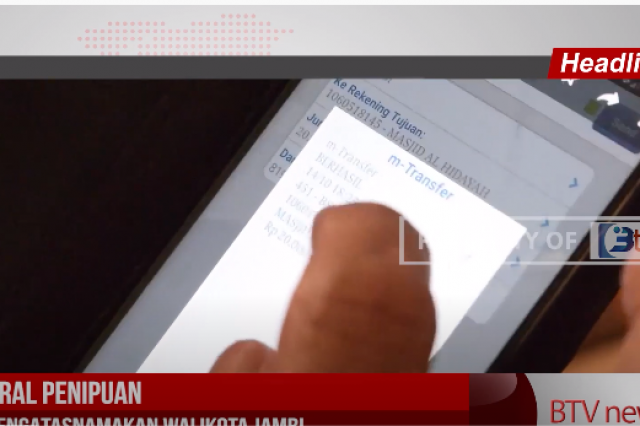 VIRAL PENIPUAN MENGATASNAMAKAN WALIKOTA JAMBI